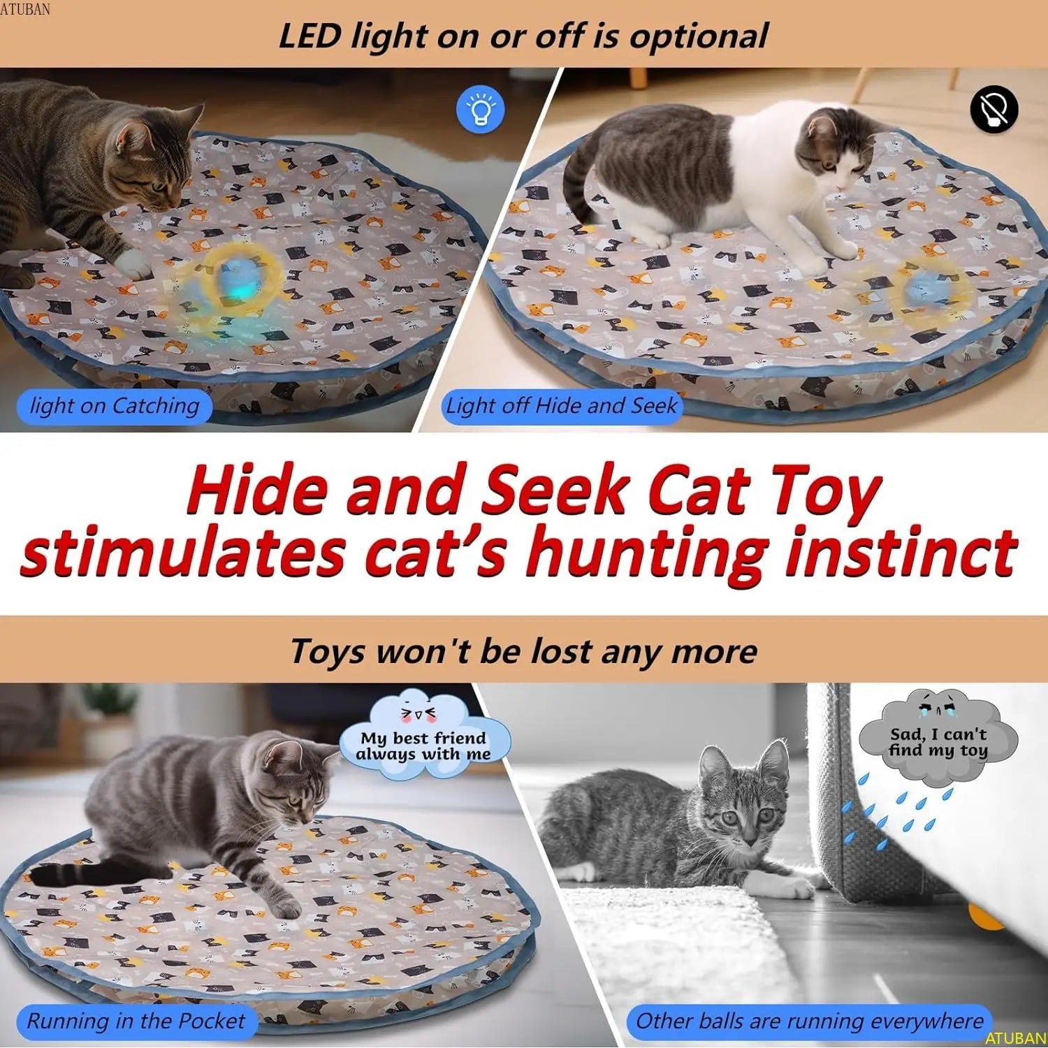 Peek-a-Paw Interactive Toy